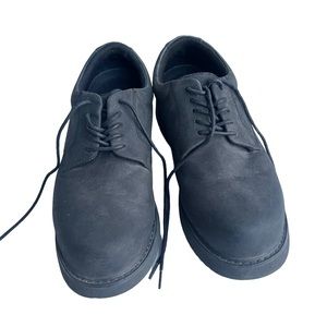 Rx Thera Comfort  Men’s Size 9.5 Diabetic Black Matte Leather Tie‎ Tennis Shoes